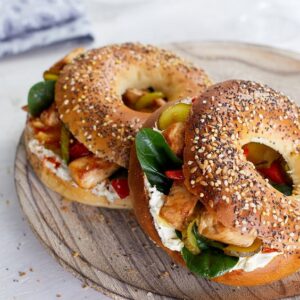 Baggle Poulet Cornichons Poivrons